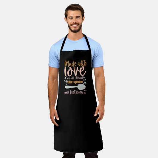 Gemaakt van liefde schort (Gedragen)
