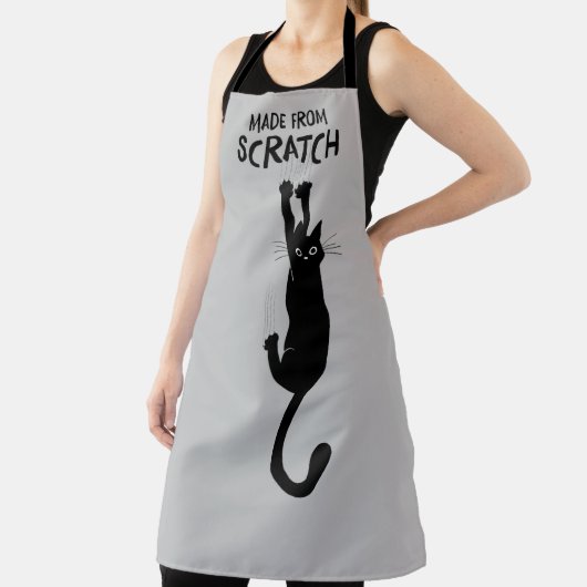 gemaakt van schotel-kat op Apron Schort (Insitu)