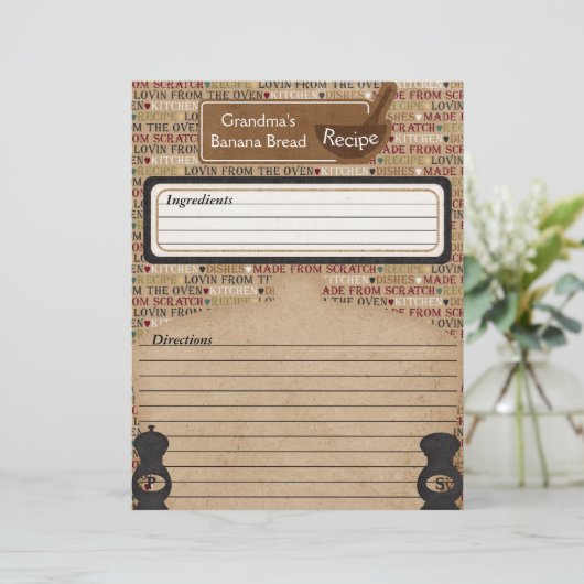 Gemaakt van Scratch Matching Recipe Set Insert (Staand voorkant)