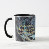 "Gemaakt van Stardust" Acryl Pour Style Mok (Links)