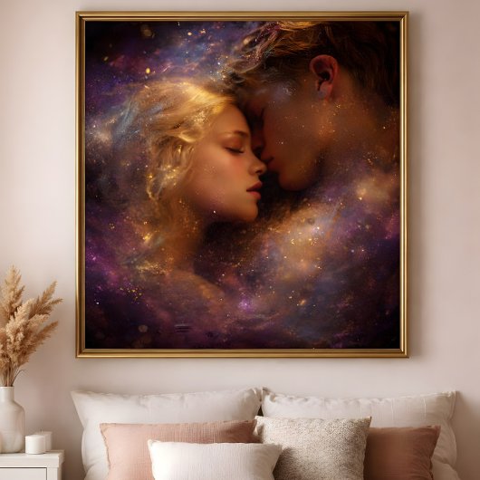 Gemaakt van Sterrenlicht: Een Hemelse Liefdesomhel Poster