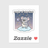 Gemaakt van sterrenstof Cute Koala Sticker Kosmisc (Vel)