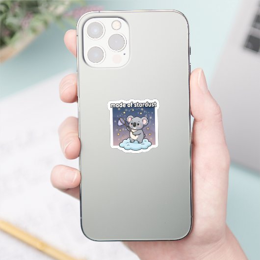 Gemaakt van sterrenstof Cute Koala Sticker Kosmisc (Telefoon)