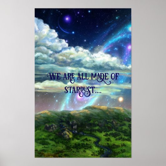 Gemaakt van sterrenstof - kosmische kunst poster (Voorkant)