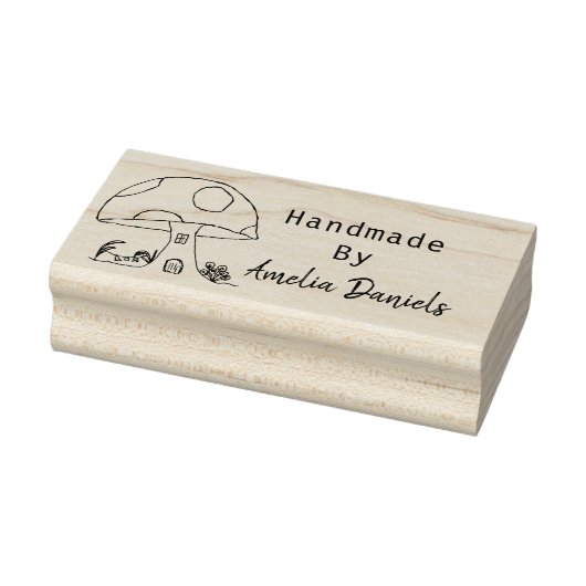 gemaakt van toadstool, zelfinnemend rubberstempel (Stempel)