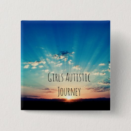 Gemaakt van vriendelijkheid, een Autism-bewustmaki Vierkante Button 5,1 Cm (Voorkant)