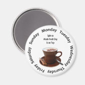 Gemaakt Verse Koffietracker Magneet (Voorkant / Achterkant)