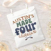 Gemaakt voor avontuur 4e verjaardag gunsttassen bedankzakje (Geknipt)