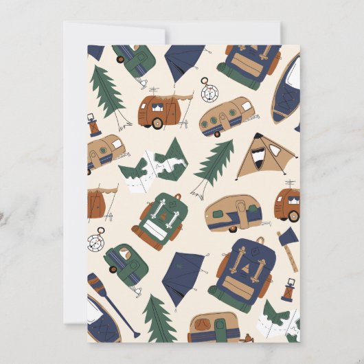 Gemaakt voor avontuur 4e verjaardag uitnodiging (Achterkant)