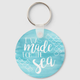 Gemaakt voor de Zee Waterverf Sleutelhanger