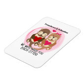 Gemaakt voor elk otter Cute Animal Couple met hart Magneet (Linkerzijde)