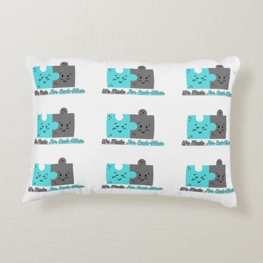 Gemaakt voor elkaar accent kussen (Achterkant)