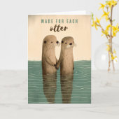 Gemaakt voor elkaar otter kaart (Gele Bloem)