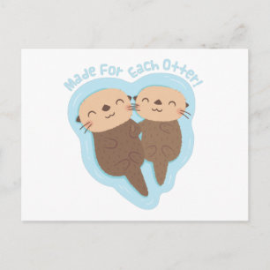 Gemaakt voor elkaar Otter, Schattige Valentijnsdag Briefkaart