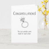 Gemaakt voor Elkaar Verloving Kaart (Gele Bloem)