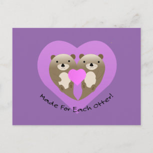 Gemaakt voor elke otter feestdagenkaart