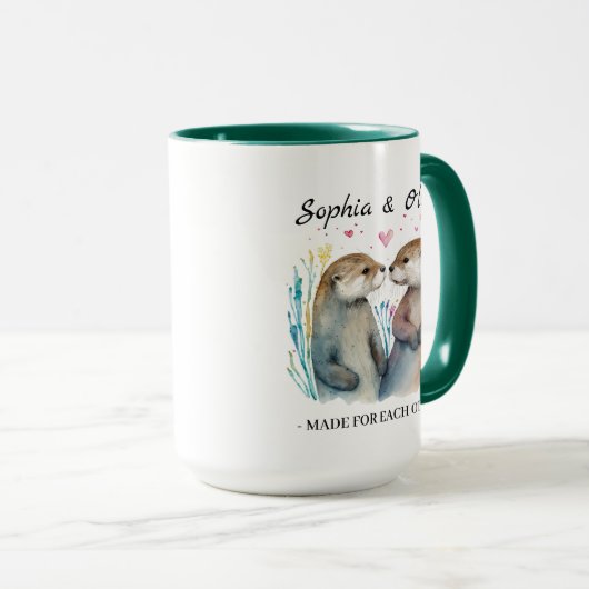 Gemaakt voor elke otter Love Valentijnsdag Mok (Voorkant rechts)