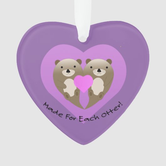 Gemaakt voor elke otter ornament (voorkant)