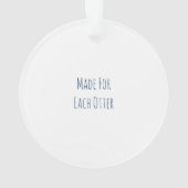 gemaakt voor elke otter ornament (achterkant)