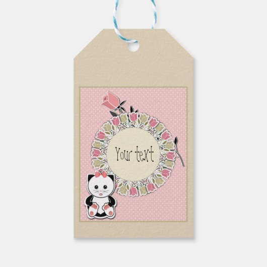 Gemaakt voor jou, jouw tekst cadeaulabel (Achterkant)