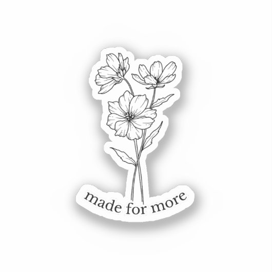 Gemaakt voor meer Sticker (Voorkant)
