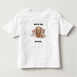 Gemaakt voor Naps en Snacks - Peuter Fine Jersey Kinder Shirts