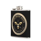 Gemaakt voor u Appiary Naam Koper en Zwarte Honing Heupfles (Links)