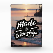 Gemaakt voor Worship Psalm 95:1 Fotoblokken (Voorkant)
