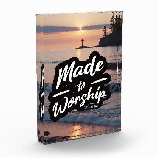 Gemaakt voor Worship Psalm 95:1 Fotoblokken (Links)