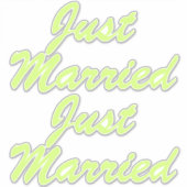 GEMAAKT XL-Stickers (2) - HONEYDEW-GEEL Sticker (Voorkant)