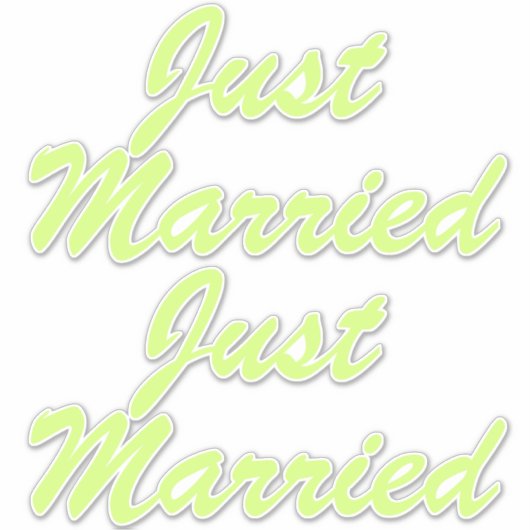 GEMAAKT XL-Stickers (2) - HONEYDEW-GEEL Sticker (Voorkant)