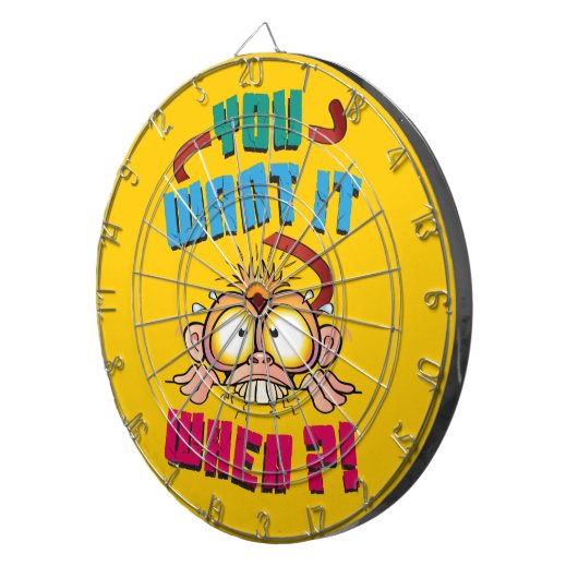 Gemaakte aap dartbord (Voorkant Rechts)