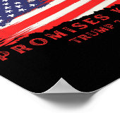 Gemaakte beloftes gehouden stem Trump 2024 Poster (Hoek)