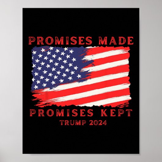 Gemaakte beloftes gehouden stem Trump 2024 Poster (Voorkant)