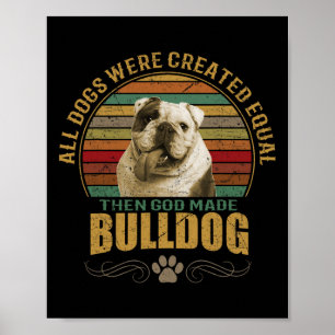 Gemaakte Bulldog Poster