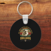 Gemaakte Bulldog Sleutelhanger (Voorkant)