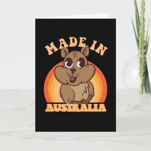 GEMAAT IN AUSTRALIË WOMBAT KAART (Voorkant)