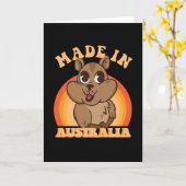 GEMAAT IN AUSTRALIË WOMBAT KAART (Gele Bloem)