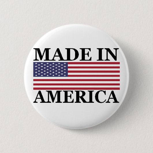 GEMAATKT IN AMERIKA RONDE BUTTON 5,7 CM (Voorkant)