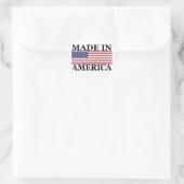 GEMAATKT IN AMERIKA RONDE STICKER (Tas)