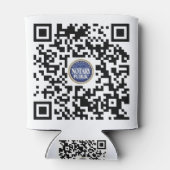 Gemachtigde Notaris Public QR-code Blikjeskoeler (Achterkant)