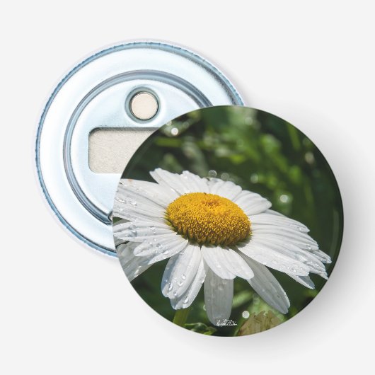 gemagnetiseerde, foto flessenopener een button flesopener (Voorkant)