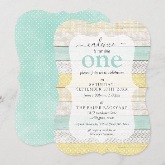 Gemak en geel bijpassend tapijt - Verjaardag Kaart (Voorkant / Achterkant)