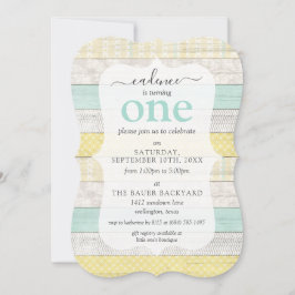 Gemak en geel bijpassend tapijt - Verjaardag Kaart