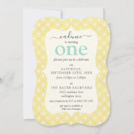 Gemak en geel bijpassend tapijt - Verjaardag Kaart