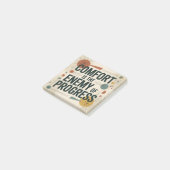 Gemak is de vijand van vooruitgang post-it® notes (Schuin)