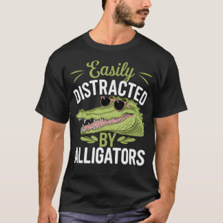 Gemakkelijk Afgeleid Door Alligators Grappige Alli T-shirt