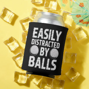 Gemakkelijk afgeleid door ballen Funny golf liefhe Blikjeskoeler