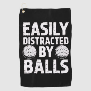 Gemakkelijk Afgeleid door Ballen Funny Golf Liefhe Golfhanddoek