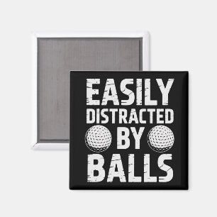 Gemakkelijk Afgeleid door Ballen Funny Golf Liefhe Magneet